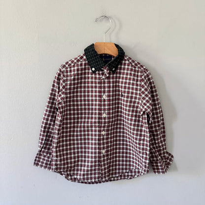 Polo Ralph Lauren / Red checked shirt / 4T