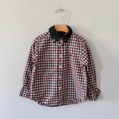 Polo Ralph Lauren / Red checked shirt / 4T