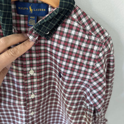 Polo Ralph Lauren / Red checked shirt / 4T