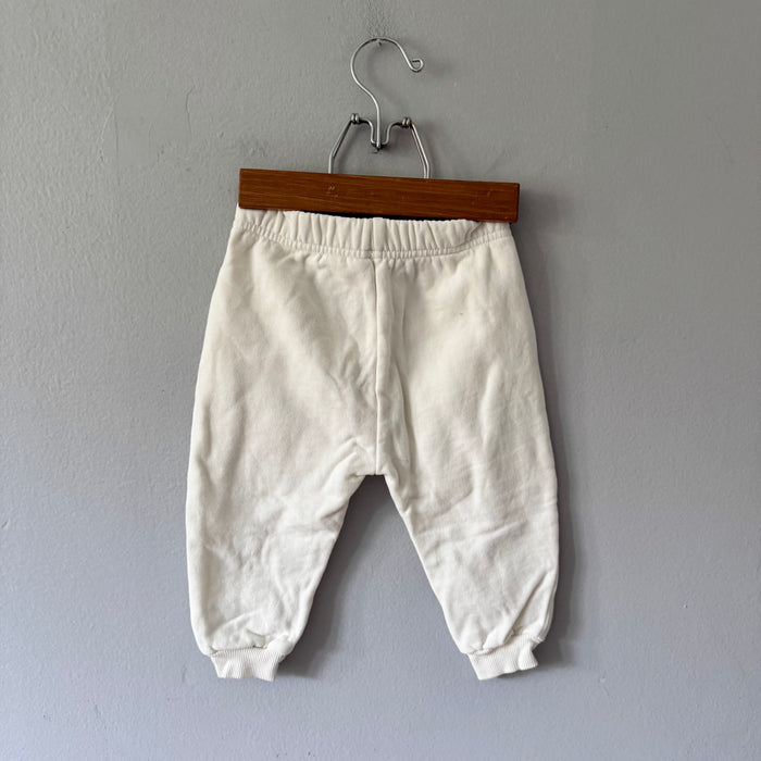 The Littlest / White sweatpants / 12-18M