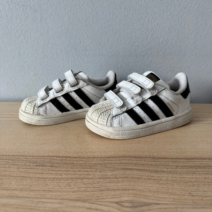 Adidas / White x black Superstar / US5 1/2