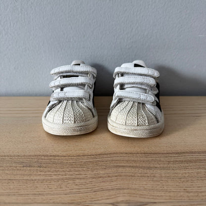 Adidas / White x black Superstar / US5 1/2