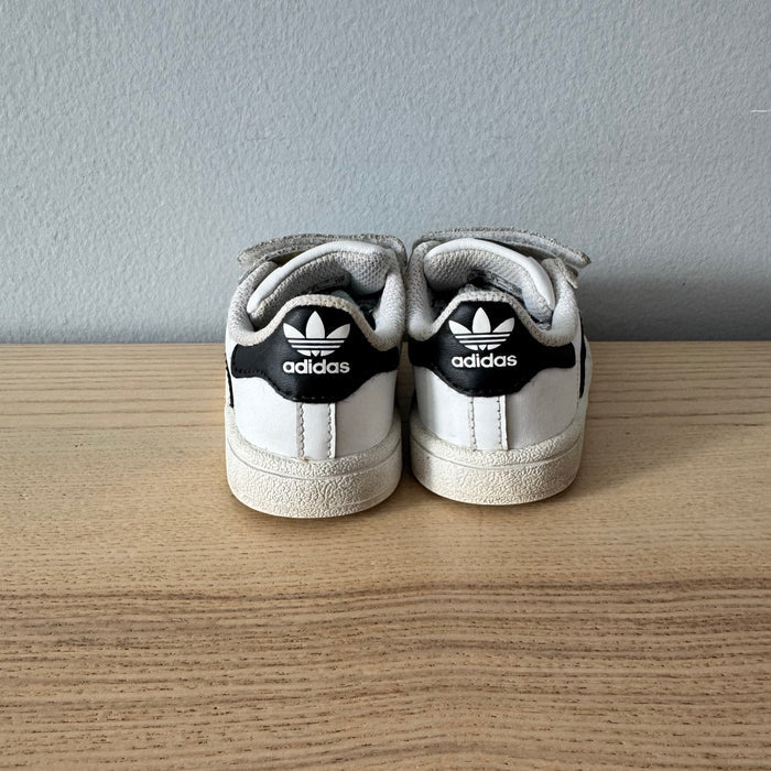 Adidas / White x black Superstar / US5 1/2