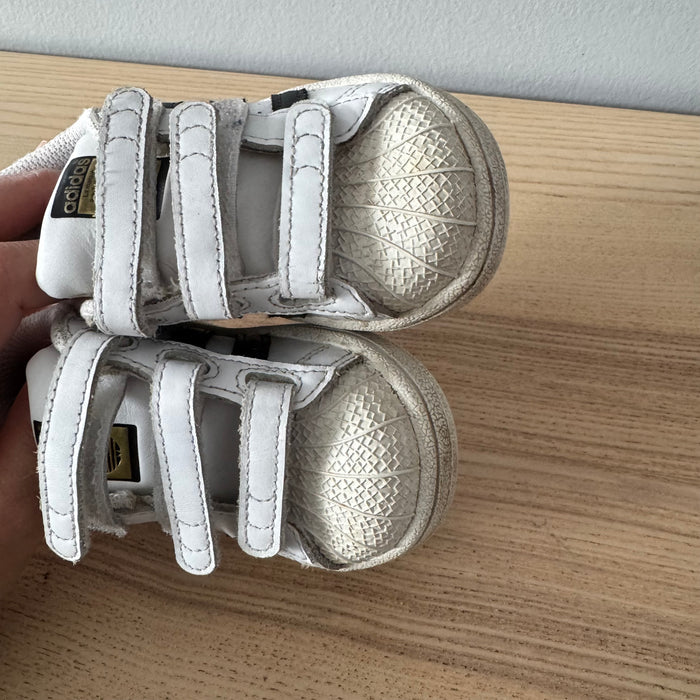 Adidas / White x black Superstar / US5 1/2