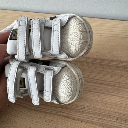 Adidas / White x black Superstar / US5 1/2