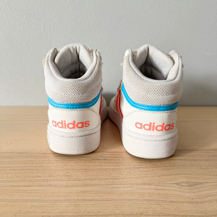 Adidas / White x pink high cut / US8